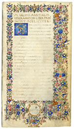 манускрипт Марциала 1465 стр.1 низким качеством